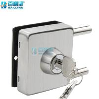 百利坚（BAILIJIAN） Anti-theft Double Door Hole Free Glass Door Lock Stainless Steel Double Door Key Lock Sliding Door Square Securit