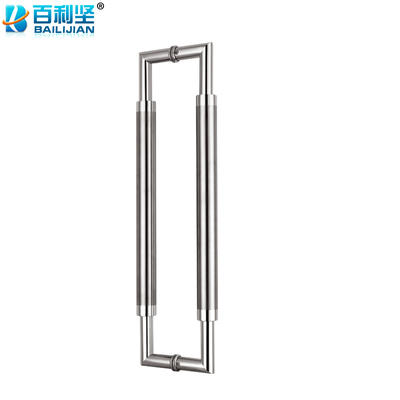 百利坚（BAILIJIAN）Glass Door Handle Door Knob Stainless Steel Door Handle Mirror Finish Door Handle